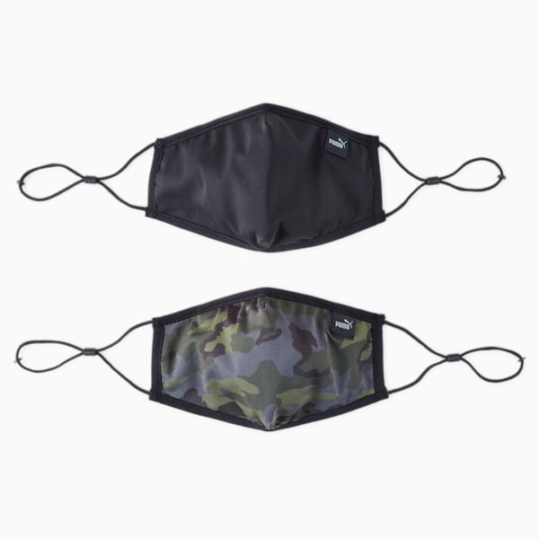 Masque PUMA Core pour le visage (ensemble de 2), Forest Night-camo, extralarge